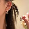 Trendy Indifferent Style Hoop Earrings and Fashionable Commuting Ear Studs for Women