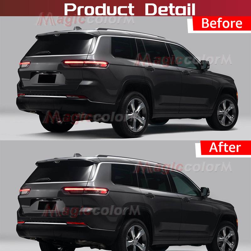 LED Heckstoßstangen-Reflektorleuchte für Jeep Grand Cherokee 2024 Bremslicht Dynamischer Blinker Rücklicht 12V