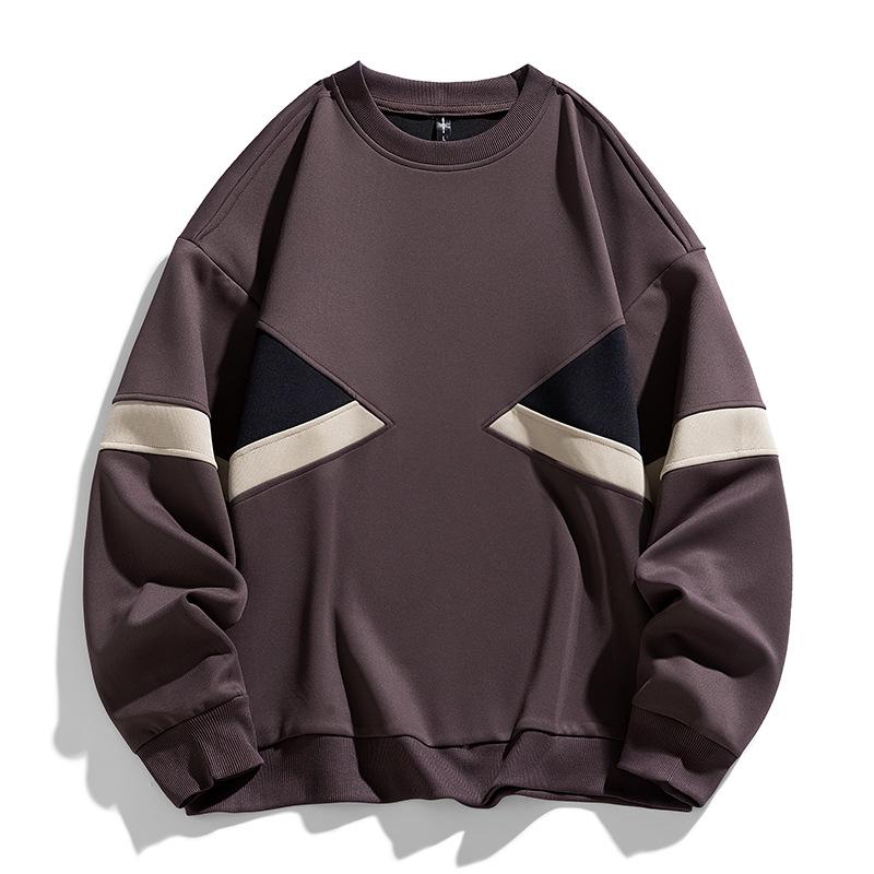 Sweatshirt Men's Casual Versatile Long Sleeved T-shirt Men's Sweatshirt Round Neck Pullover Base Shirt Men