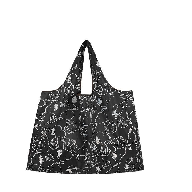 Snoopy Foldable Eco-friendly Large Waterproof Shopping Bag with Shoulder Strap