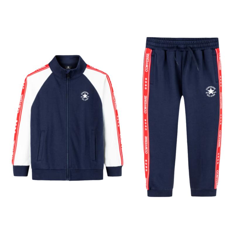

Converse Kids Mock Neck Cardigan Sweatshirt & Pants Set 120/60