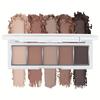 5-Color Matte Eyeshadow Makeup Palette,Brown Cool-Toned Nude Taupe Eyeshadows Long-Wear Waterproof Eye Makeup Highpigment Eyeshadow Palette