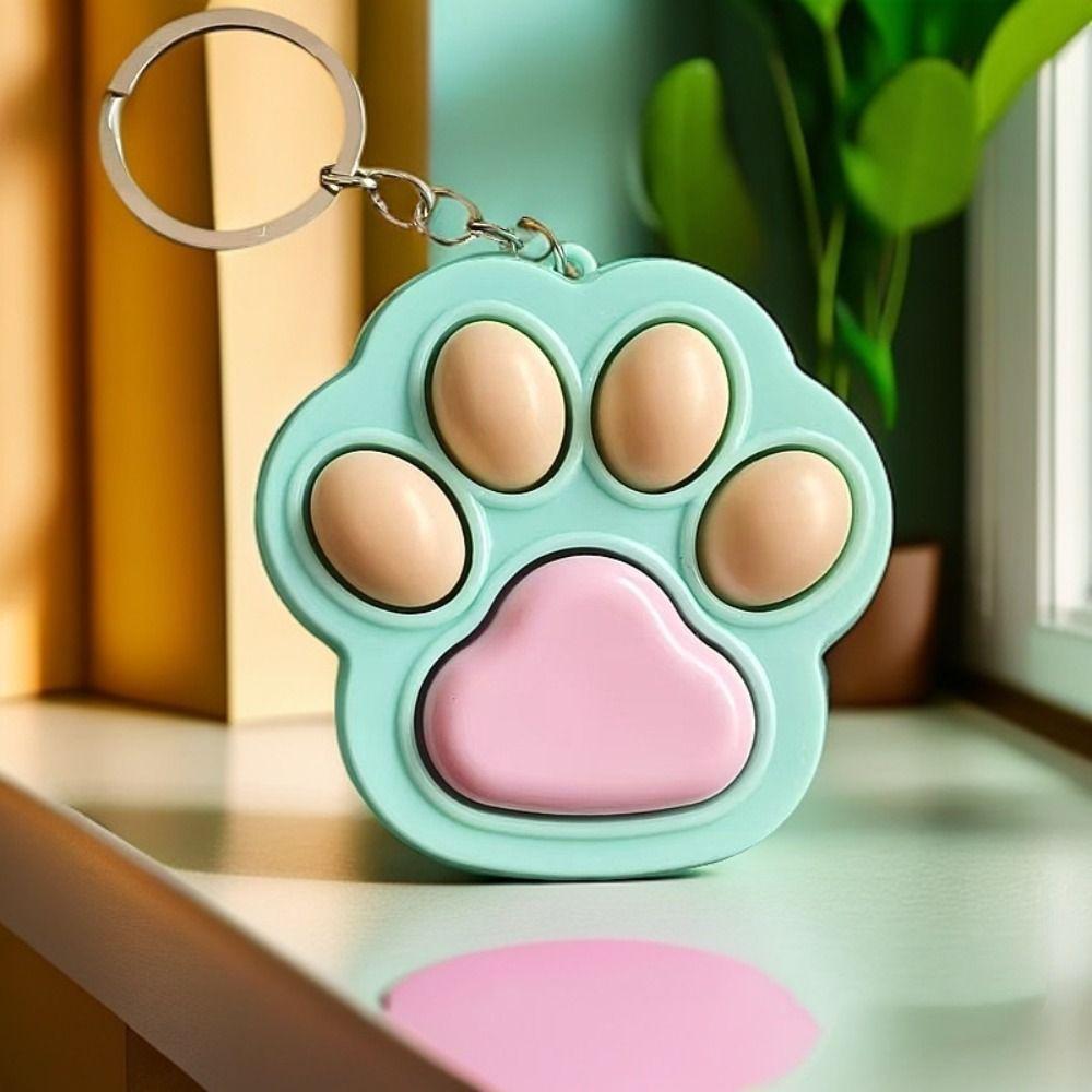 Fingertip Toy Cat Claw Button Pendant Key Ring Cat Paw Keyboard Cat Paw Keychain Bag Pendant