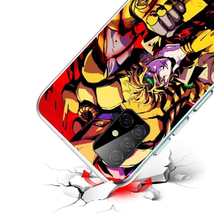 JoJo Bizarre Adventure Cover Phone Case For Samsung Galaxy A12 A22 A32 A52 A72 A02S Phone Case Note 20 Ultra 10 S10 Plus A51 A71