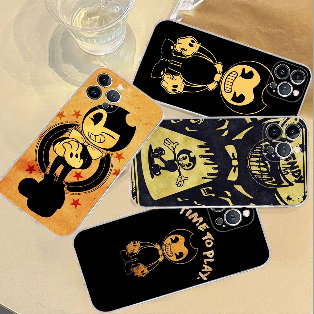 Game B-bendy And The Ink M-machine Phone Case For IPhone 17 16 15 14 11 12 13 Mini Pro XS Max Plus Funda Shell