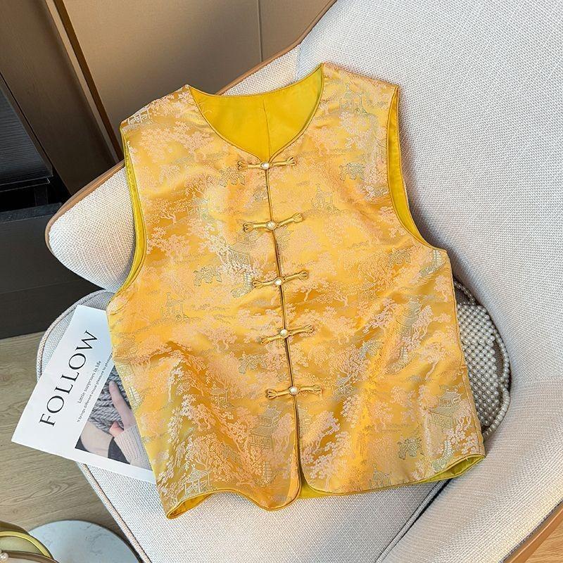 Antique vest women's spring 2025 new vest high-end vest