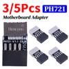3/5Pcs Motherboard USB 2.0 9Pin To Type-E Connector Plug Play USB 2.0 Expansion Board Motherboard Converter for OS/Windows Linux