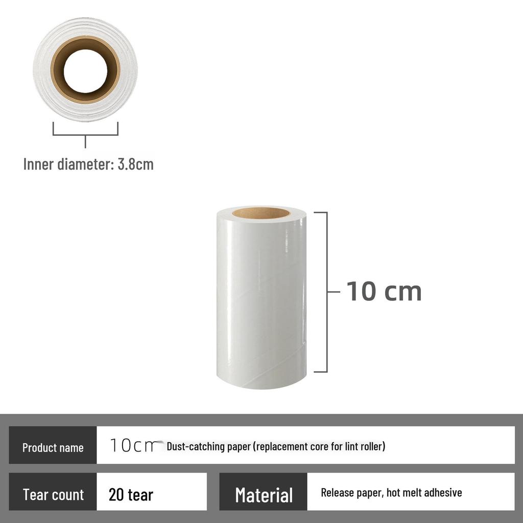 Removable Lint Roller for Pet Hair, Clothes & Home Cleaning