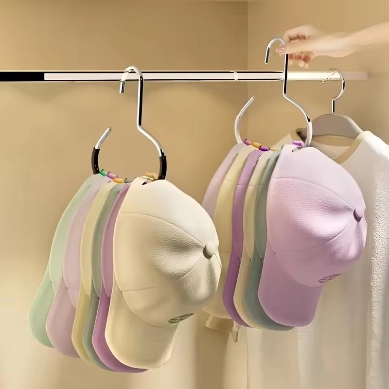 1/4pcs round Hook Set Strong Storage Accessories Non-defensive Load Bearing for Hats Scarf Bags - Clothing Organizer Hooks