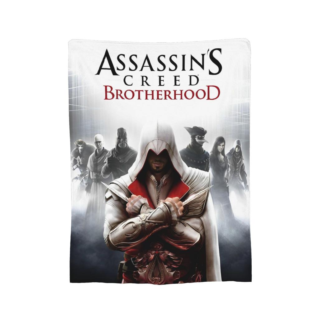 A-Assassins C-Creeds Blankets Coral Fleece Plush Breathable Lightweight Thin Throw Blanket for Bed Travel Bedding Throws