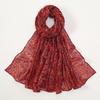 New Printed Cotton Viscose Hijab Scarf Woman Muslim Hijabs Shawl Lightweight Breathable Long Wraps Lady Fashion Headband