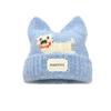 Animal Knit Hat With Dog And Cat Ears For Winter Warmth And Style