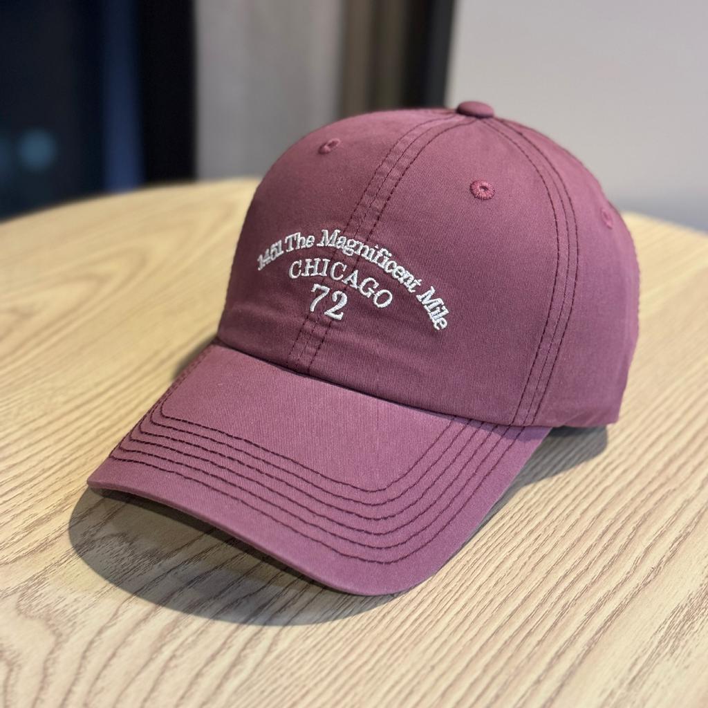 New American Retro Letter Embroidery Deep-fit Soft-top Baseball Cap, Sun Protection, Face-slimming, Versatile Duckbill Cap