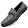 Fashion 2025 New Black Loafers Men's Leather High Quality Designer Men's Shoes Leather Shoes Soft Sole Comfortable Casual Shoes Moccasin