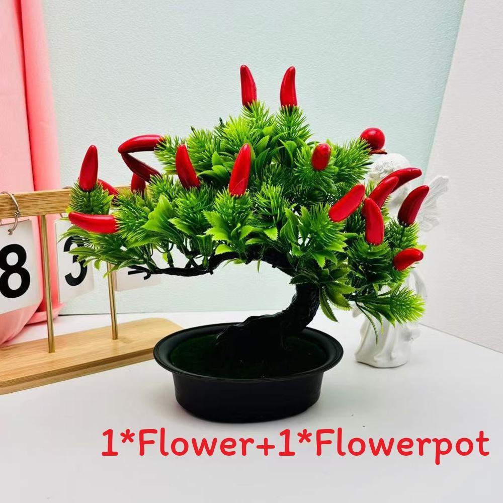 The Pine Greeting Guests Orange Simulated Fruit Potted Office Decoration Desk