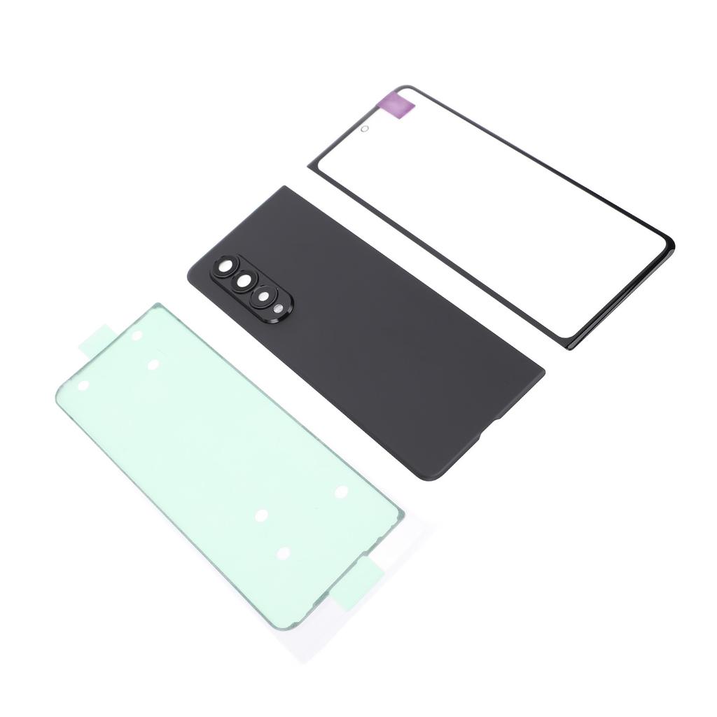 Back Glass Cover Replacement Housing Door and Front Outer Lens Glass Screen Replacement for Fold 3 5G F926 Pre Installed Camera Lens Adhesive