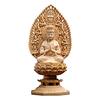 Hanro Konstsnideri Buddhistisk Staty av Samantabhadra Bodhisattva, Träsnideri, Prydnad, Lycka till, Zodiacamulett, Feng Shui, Bön, Skydd mot M