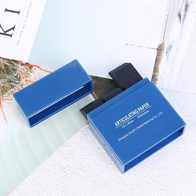 Papel de Articulación Dental Bausch Doble Cara Azul 300 Tiras 200 Micras D8S6