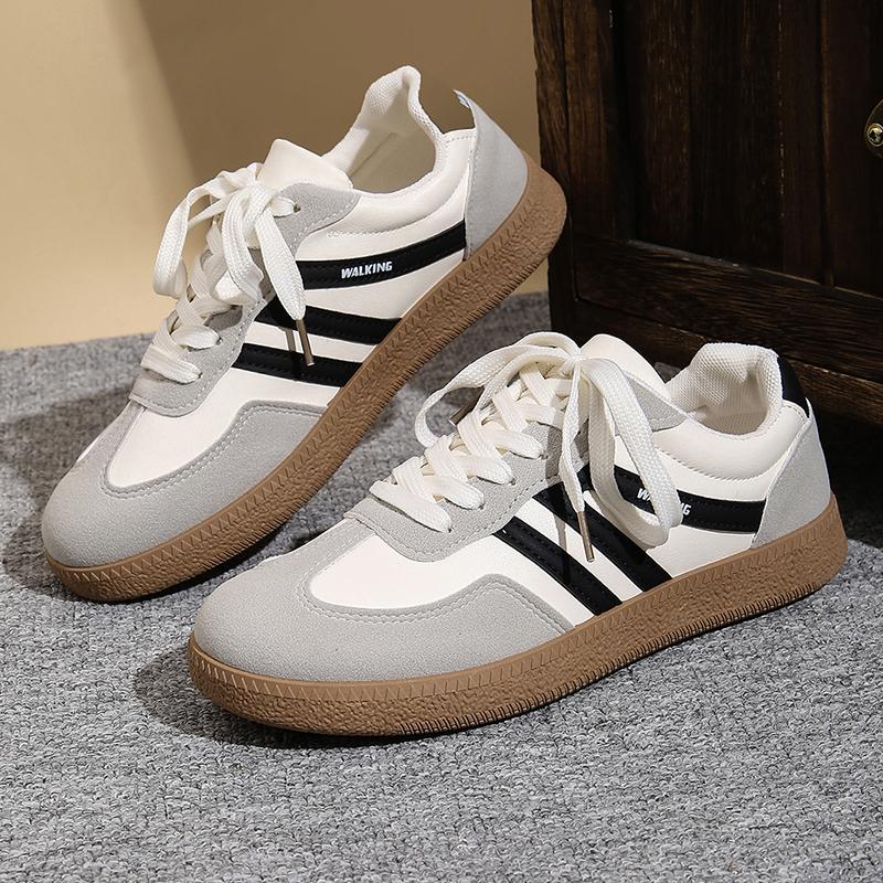 Vintage Streetwear Low Top Sneakers Women Spring Brand Designer Platform Sport Shoes Woman Non-Slip Flat Casual Shoes
