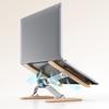 Laptop Stand Computer Holder with Hollow Heat Dissipation Design Adjustable Angle Universal Fit Laptop Riser Notebook Stand