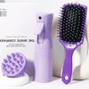 3-piece hair styling tool set, including 200ml spray bottle, airbag massage comb and shampoo brush, Special for real hair wigs
