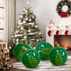 Inflatable Christmas Yard Decorations 24 Inch Ball Christmas Ornament With Light 16 Colors Giant Ornament For Garden Lawn Yard