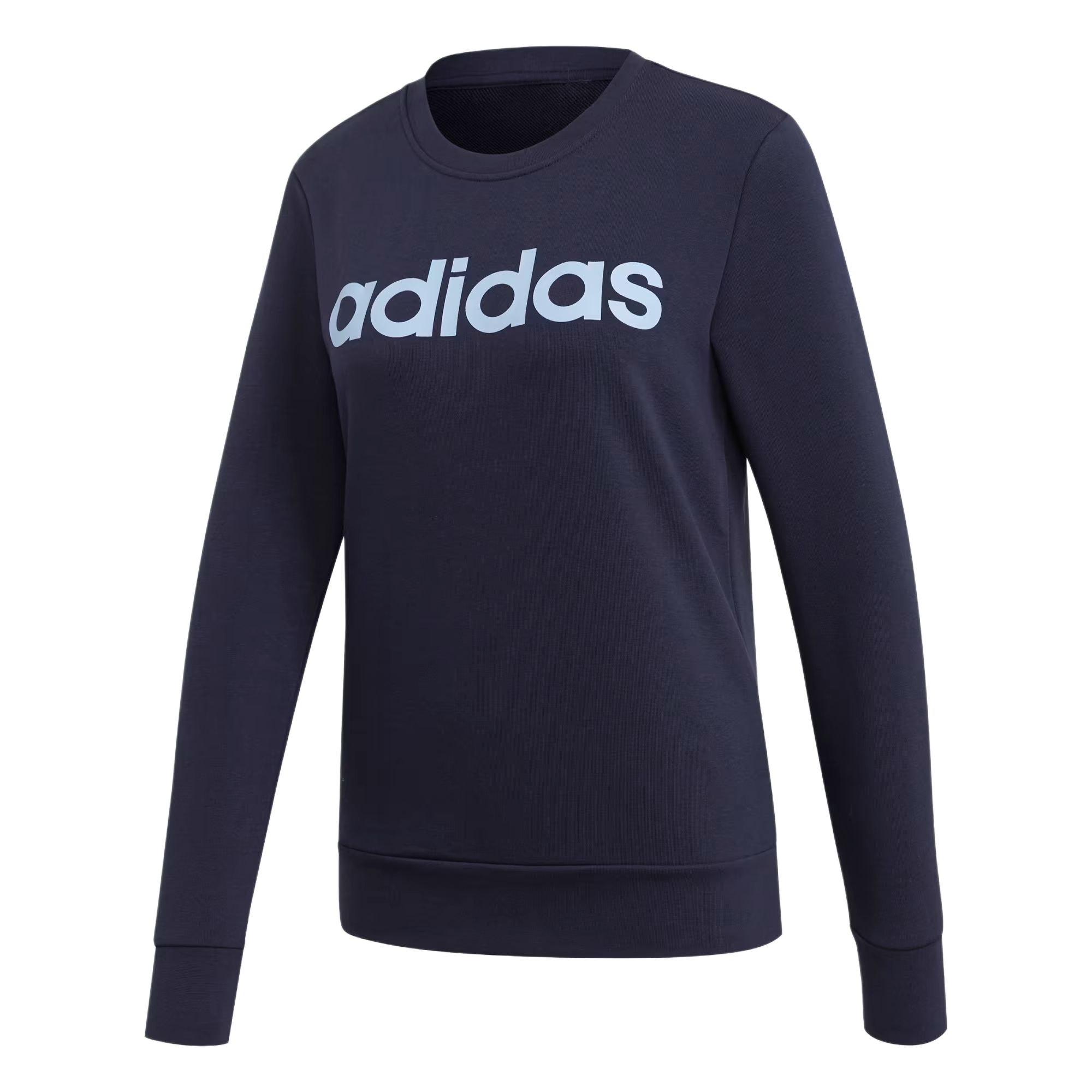 Adidas Essential Comfortable Versatile Crew Neck Pullover Linear Long Sleeve Sweatshirt Men sweatshirt EI0678 M
