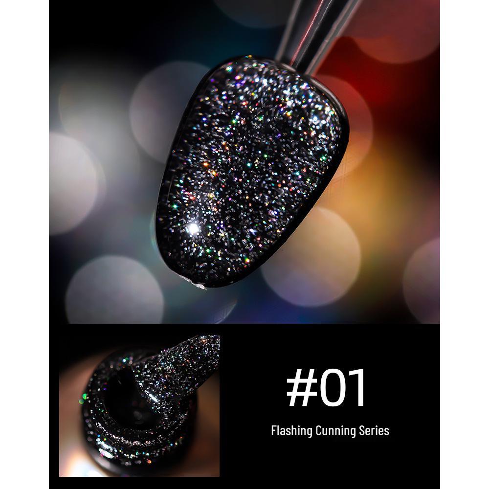 18-Color Ultra Bright Crushed Diamond Glitter Nail Gel Polish