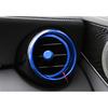 For Mercedes-Benz GLC 16-21 Aluminum Blue Console Air Outlet Vent Ring Decor 7X