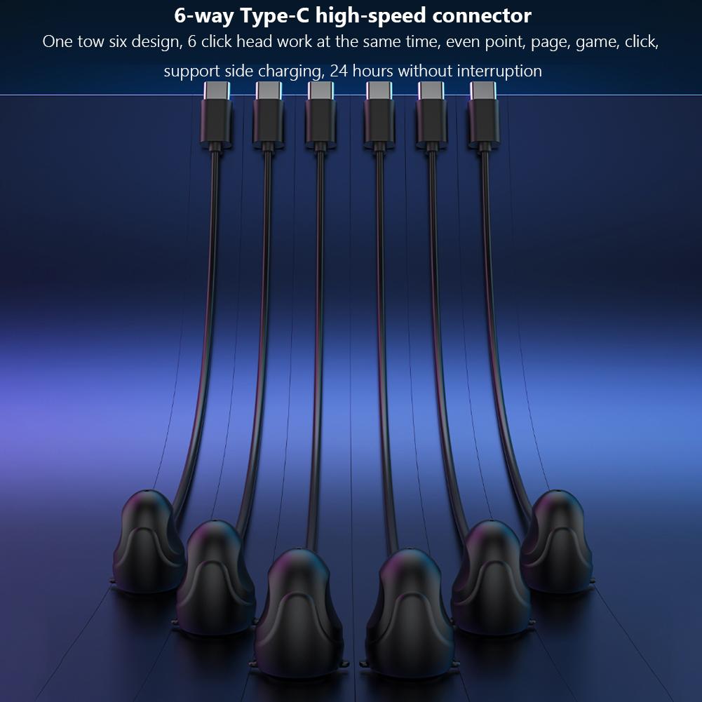 Physical Clicker with Digital Display & RGB Light Finger Clicking Simulator Screen Clickers for Gamings Shopping Live Broadcasts