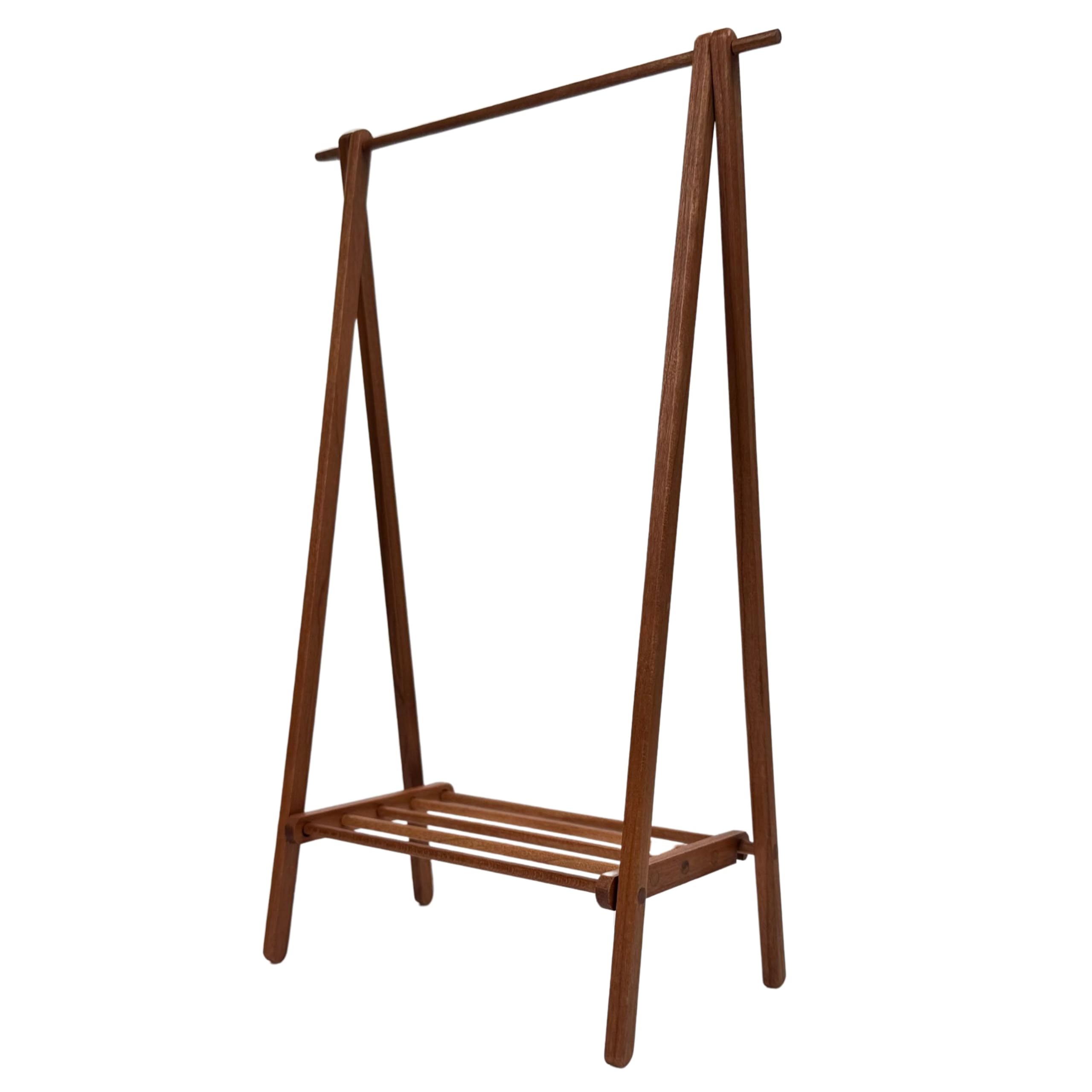 16 Scale Miniature Clothes Rack Light Brown Wooden Dollhouse Furniture Classic Style Clothing Storage Photography Prop FigureModel Kit 7900₽