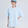 450g Heavyweight Short Sleeve Men's Summer Pure Cotton Tee with Small Collar