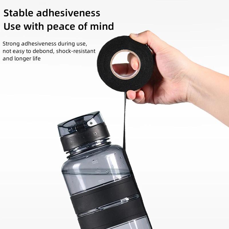 15 m langes Gewebeband für Kabelbäume von Autos, 9/15/19 mm, selbstklebendes Hochtemperatur-Gewebeband zur Isolierung elektrischer Kabelbäume von Autos