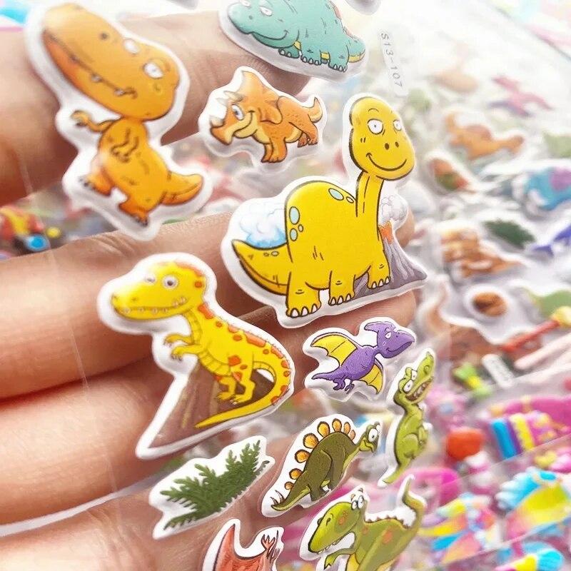 40 Mixed Packs Kids Stickers Puffy Bulk Stickers For Girl Boy Birthday Gift Scrapbooking Animals Cartoon