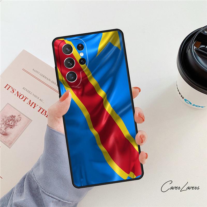 Democratic Republic of Congo Flag phone case For Samsung Galaxy S24 S25 S23 S22 Ultra Note 10 20 Plus S20 S21 FE Cover
