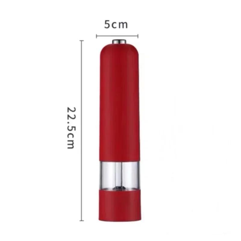 Salt Pepper Mill ABS Salt Pepper Grinder Electric Pepper Powder Mill Ceramic Grinding Core Steak Seasoning Mill Kitchen Gadget