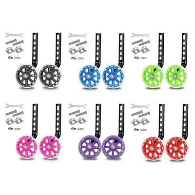 Bike Wheels Training Wheel Kids 12-20" Flashing Stabilisers Children Adult Accessories Light Stabiliser Led Stabilizer