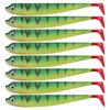 8Pcs Soft Fishing Lures 7.5cm 2.5g Artificial Baits Paddle Tail Swimbaits Fishing Lure for Bass Trout T Tail Baits