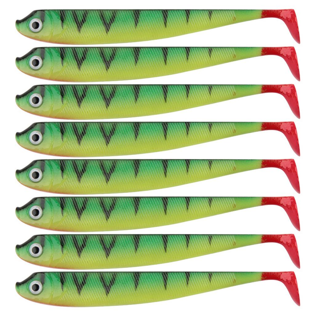 8Pcs Soft Fishing Lures 7.5cm 2.5g Artificial Baits Paddle Tail Swimbaits Fishing Lure for Bass Trout T Tail Baits