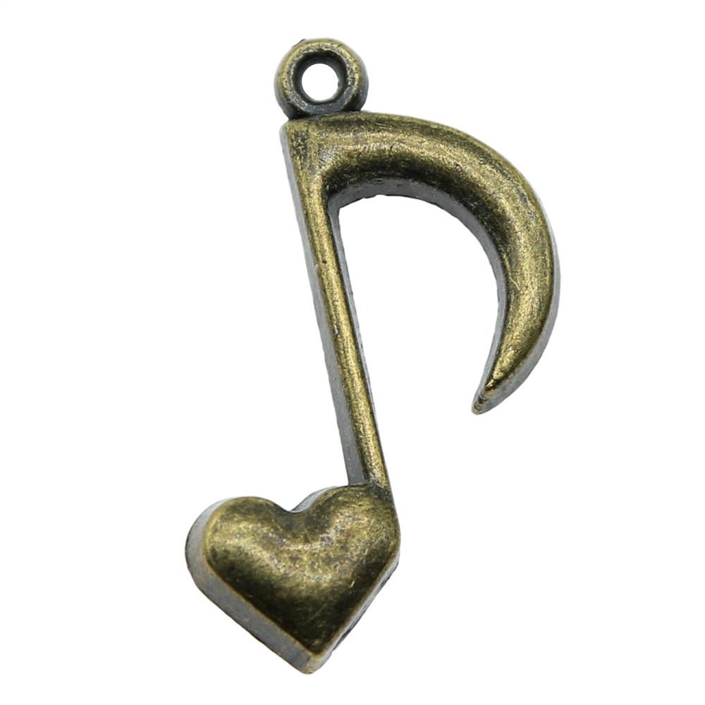 Jewelry Crafts Music Note Charms Alloy Pendants For Concert Collector
