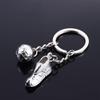 Small Pendant Soccer Shoes Key Rings Metal Chain Sport Hanging Keychain Football Key Chain