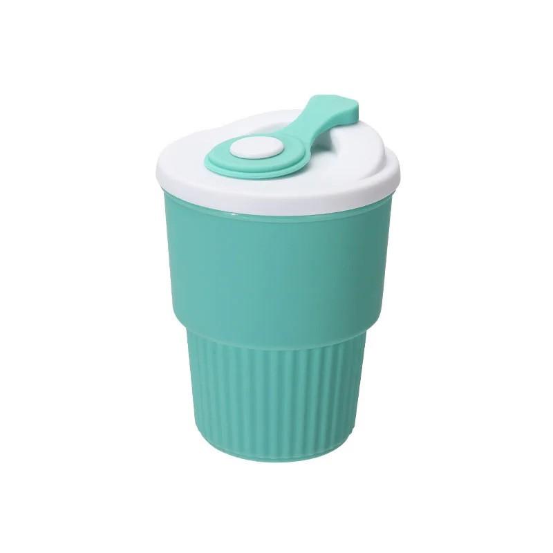 Platinum Silicone Straw Cup Ins Style Portable Durable High Temp Resistant Kids Water Bottle