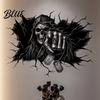Halloween Wall Decals for Home Decoration 3D Decal Breakout Illusion Sticker with Skull Ghost Spooky Party Backgrounds Room Decor Party Peel