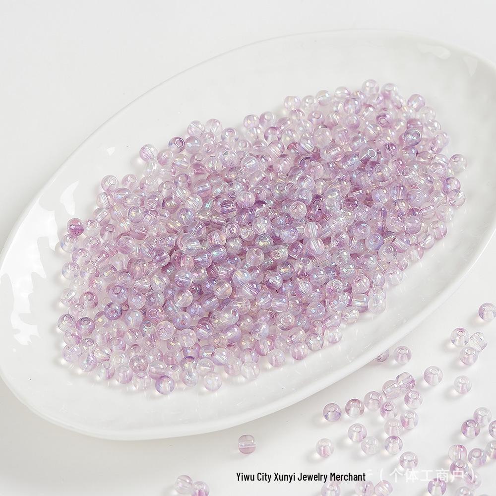 Iridescent AB Glass Rice Beads for DIY Jewelry – Colorful Beaded Bracelet & Necklace Accessories