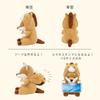 Livheart Hooded Sitting Body Pillow S, Premium Sleepy Animals, Kotaro the Shiba Inu (approx. 24cm long), Horse, Zodiac, Smartphone Stand, 37030-44