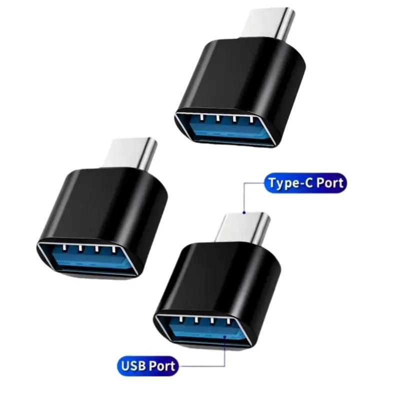 USB OTG Data Transfer Adapter Type C Female To USB Male Converter Fast Charging Adapter For Laptop Macbook Samsung 3