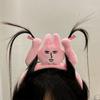 1PCS Headbands New Pink Bunny Hair Band Quirky Fun Plush Headband Grip Bangs Cute Photo Decoration Hair Bands Headdress