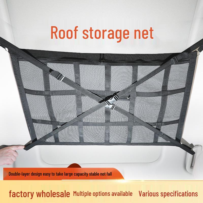 Extra-Large Car Roof Cargo Net & Interior Storage Organizer