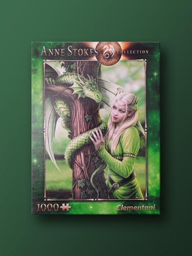 Anne Stokes: Green Wisdom 1000 Piece Clementoni Jigsaw Puzzle