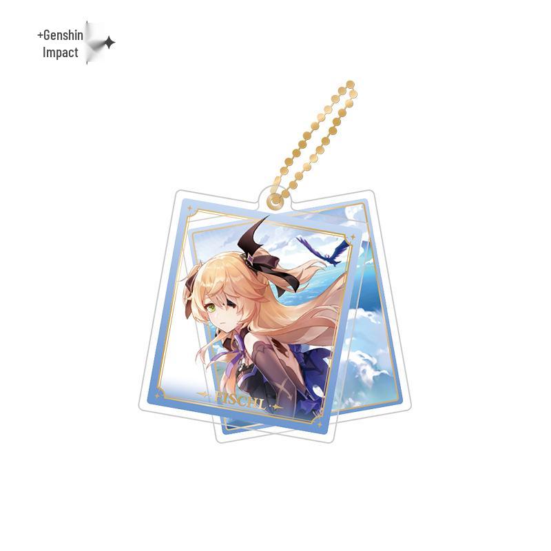 In Stock: Genshin Impact Character Badges & Keychains - Furina & Kazuha Series